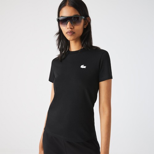 Tee-shirt Lacoste TF2946 Femme Noir