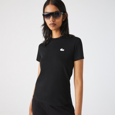 Tee-shirt Lacoste TF2946 Femme Noir