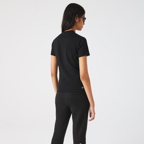 Tee-shirt Lacoste TF2946 Femme Noir 20815