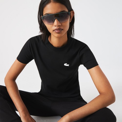 Tee-shirt Lacoste TF2946 Femme Noir 20817