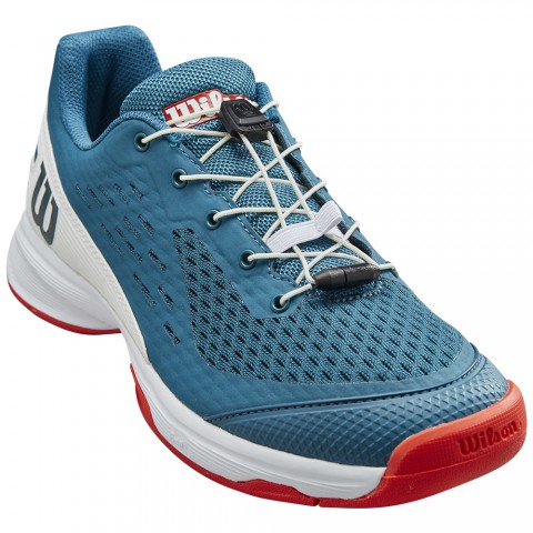 Chaussures Tennis Wilson Rush Pro 4.0 QL Toutes Surfaces Junior Bleu 20902