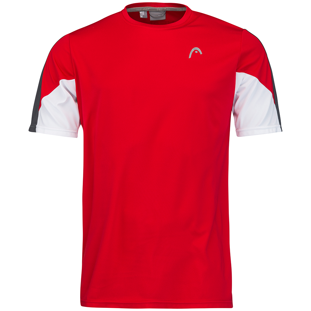 Teeshirt Head Tech Club 22 Homme Rouge Sports Raquette