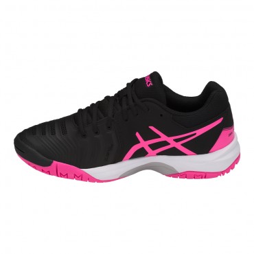 Chaussures Asics Tennis Gel Resolution 7 GS Toutes Surfaces Junior Noir/Rose
