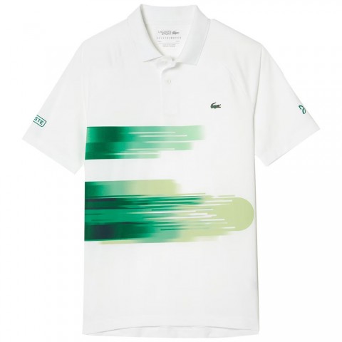Polo Lacoste Djokovic Melbourne Blanc/Vert Polo Lacoste Djokovic Melbourne Blanc/Vert