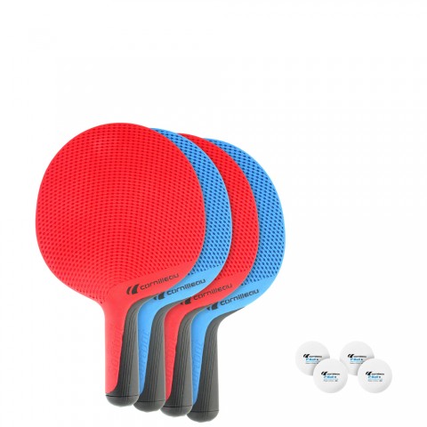 Raquette Cornilleau Tennis de Table Softbat Pack Quattro Raquette Cornilleau Tennis de Table Softbat Pack Quattro