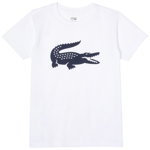 Tee-shirt Lacoste TJ2910 Junior Blanc/Bleu Marine
