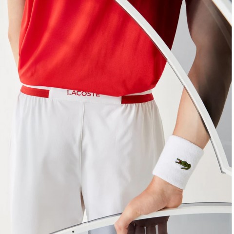 Short Lacoste GH4001 Djokovic Homme Blanc/Rouge 21098