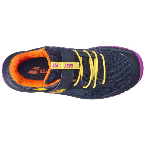 Chaussures Tennis Babolat Pulsion Velcro Toutes Surfaces Junior Noir/Violet 21257