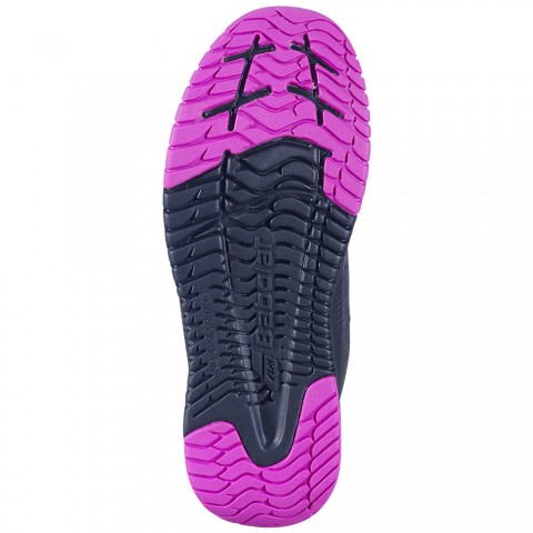 Chaussures Tennis Babolat Pulsion Velcro Toutes Surfaces Junior Noir/Violet 21258