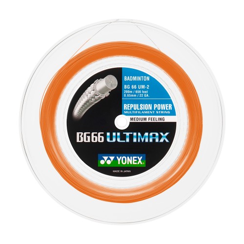 Bobine Badminton Yonex BG 66 Ultimax Orange 21315