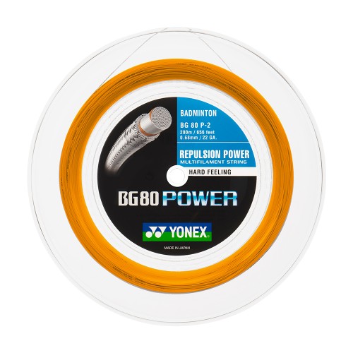Bobine Badminton Yonex BG 80 Power Orange 21317