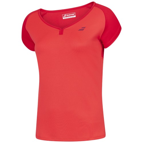 Tee-shirt Babolat Play Fille Rouge 21322
