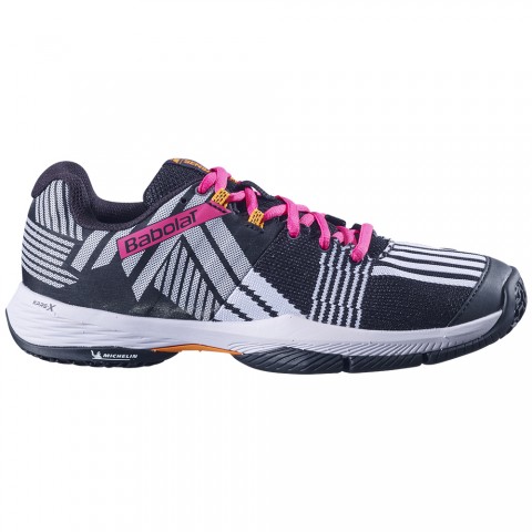 Chaussures Padel Babolat Sensa Femme Noir/Rose 21399