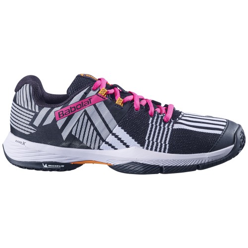 Chaussures Padel Babolat Sensa Femme Noir/Rose 21399