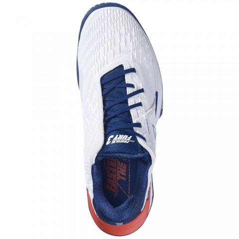 Chaussures Tennis Babolat Propulse Fury 3 Toutes Surfaces Homme Blanc/Bleu 21412