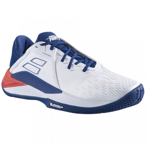 Chaussures Tennis Babolat Propulse Fury 3 Toutes Surfaces Homme Blanc/Bleu 21413