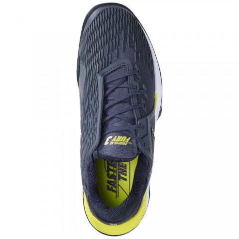 Chaussures Tennis Babolat Propulse Fury 3 Terre Battue Homme Gris/Jaune 21416