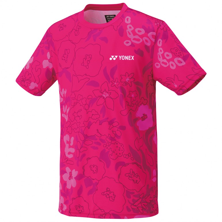 Tee-shirt Yonex 16621EX Tour Elite Homme Rose
