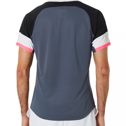 Tee-Shirt Asics Match SS Homme Noir/Gris 21503