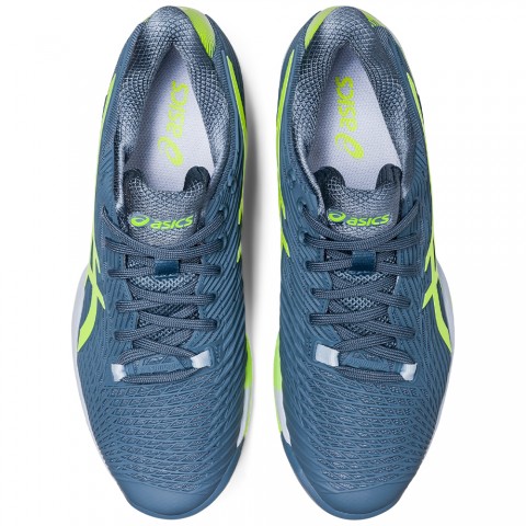 Chaussures Tennis Asics Solution Speed FlyteFoam 2 Toutes Surfaces Homme Bleu/Vert 21655