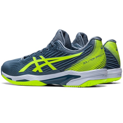 Chaussures Tennis Asics Solution Speed FlyteFoam 2 Toutes Surfaces Homme Bleu/Vert 21657