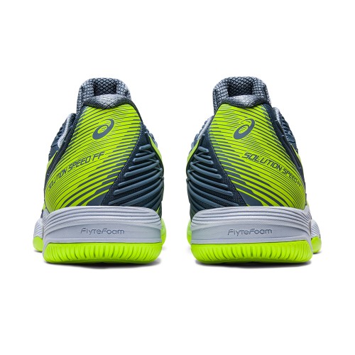 Chaussures Tennis Asics Solution Speed FlyteFoam 2 Toutes Surfaces Homme Bleu/Vert 21659