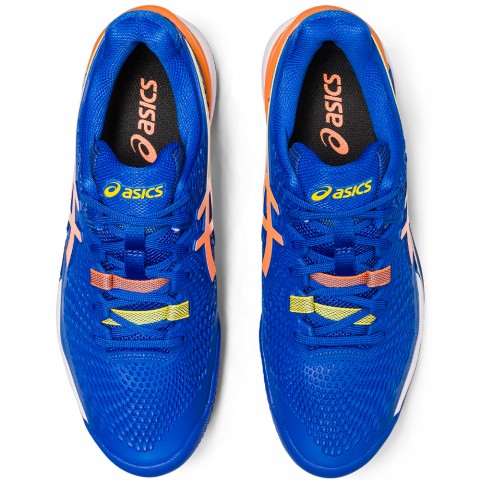 Chaussures Asics Tennis Gel Resolution 9 Terre Battue Homme Bleu/Rose Chaussures Asics Tennis Gel Resolution 9 Terre Battue Homme Bleu/Rose