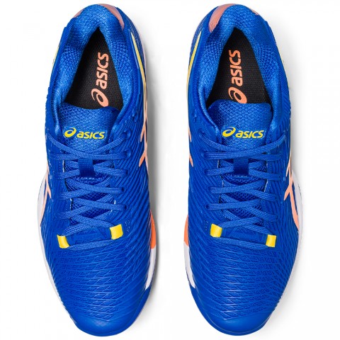 Chaussures Tennis Asics Solution Speed FlyteFoam 2 Toutes Surfaces Homme Bleu/Orange 21737