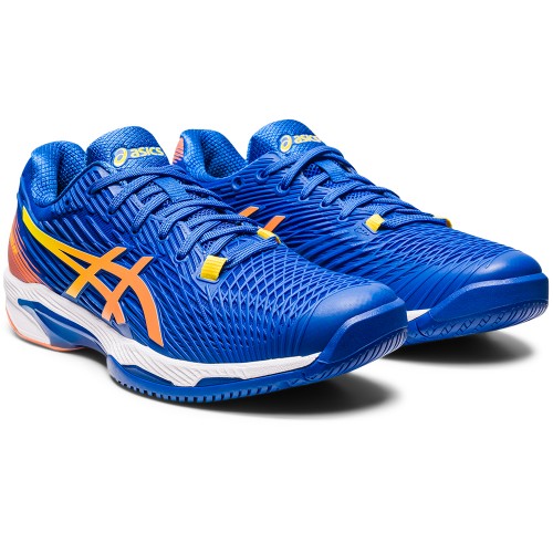 Chaussures Tennis Asics Solution Speed FlyteFoam 2 Toutes Surfaces Homme Bleu/Orange 21747