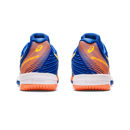 Chaussures Tennis Asics Solution Speed FlyteFoam 2 Toutes Surfaces Homme Bleu/Orange 21762