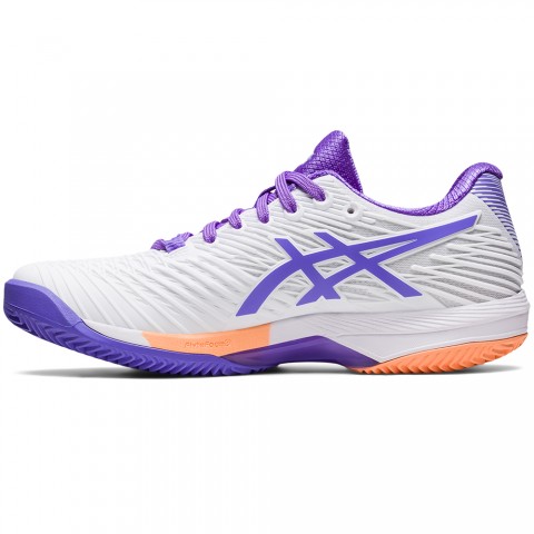 Chaussures Tennis Asics Solution Speed FlyteFoam 2 Terre Battue Femme Blanc/Violet 21771