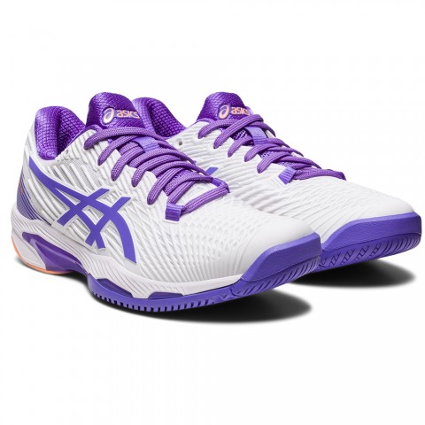 Chaussures Tennis Asics Solution Speed FlyteFoam 2 Toutes Surfaces Femme Blanc/Violet 21779