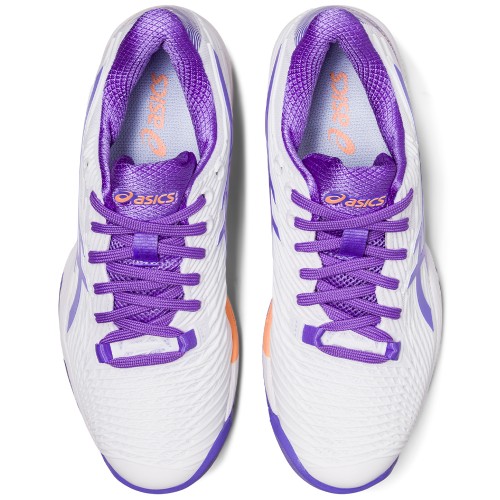 Chaussures Tennis Asics Solution Speed FlyteFoam 2 Toutes Surfaces Femme Blanc/Violet 21781