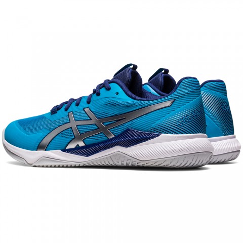Chaussures Badminton Asics Gel Tactic Homme Bleu/Argent 21801