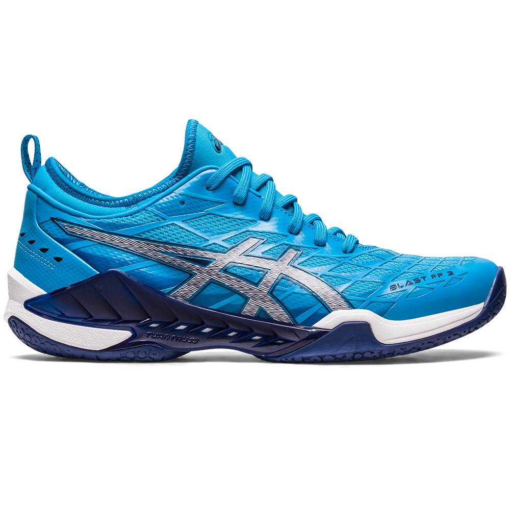 Chaussures Asics Blast FlyteFoam 3 Homme Bleu Sports Raquettes