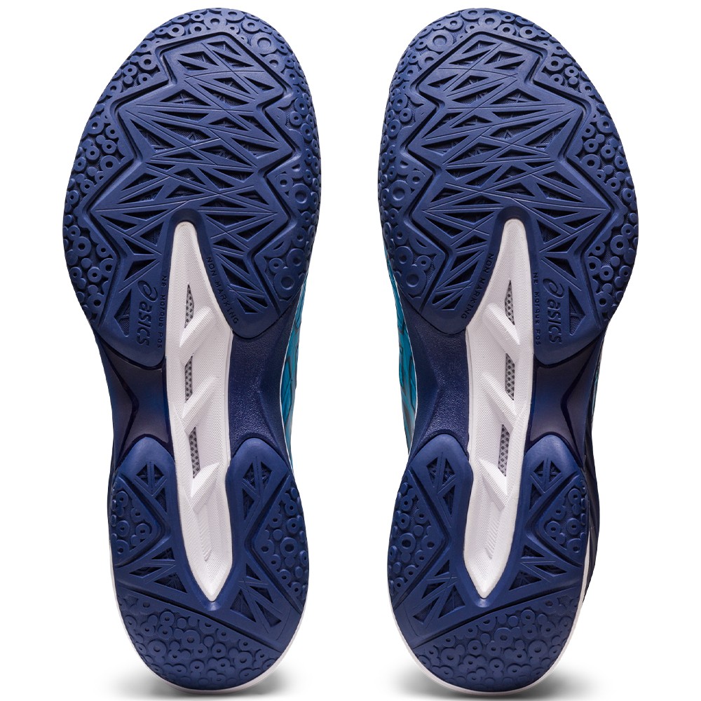 Chaussures Asics Blast FlyteFoam 3 Homme Bleu Sports Raquettes
