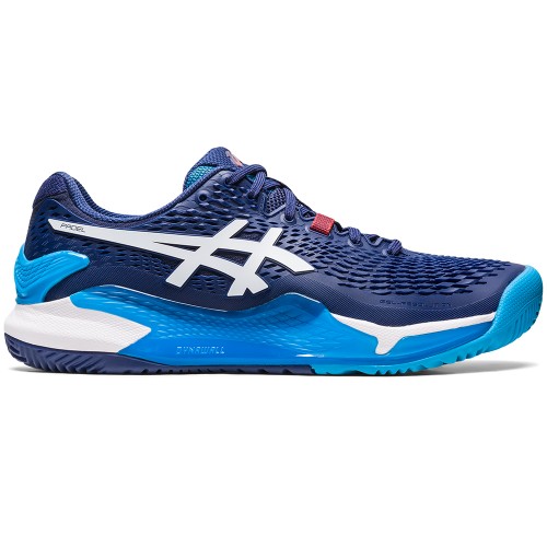 Chaussures Padel Asics Gel Resolution 9 Homme Bleu/Blanc 21819