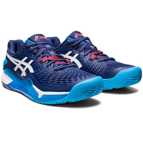 Chaussures Padel Asics Gel Resolution 9 Homme Bleu/Blanc 21821