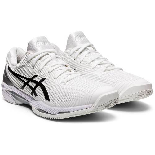 Chaussures Tennis Asics Solution Speed FF2 Terre Battue Homme Blanc/Noir 21862