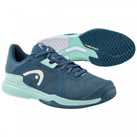 Chaussures Tennis Head Sprint Team 3.5 Toutes Surfaces Femme Bleu Foncé 21915