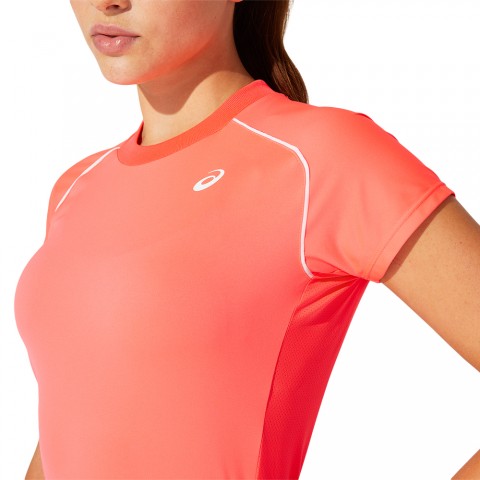 Tee-shirt Asics Court Femme Rose 22176