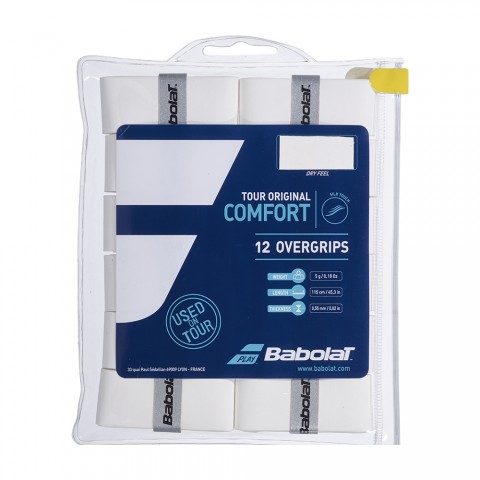 Surgrips Babolat Tour Original Comfort x12 Blanc Surgrips Babolat Tour Original Comfort x12 Blanc