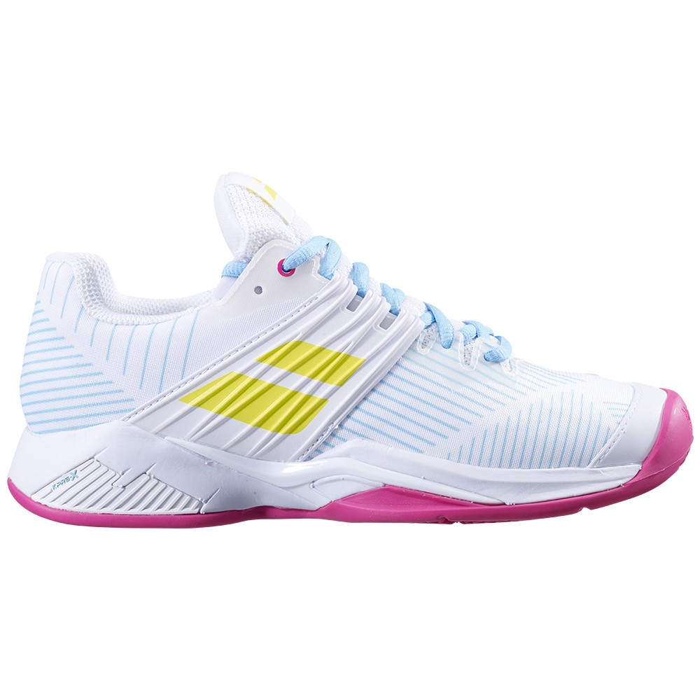 Chaussures Babolat Propulse Fury Pour Tennis/pickleball Femme - Taille 8 Blanc/rose