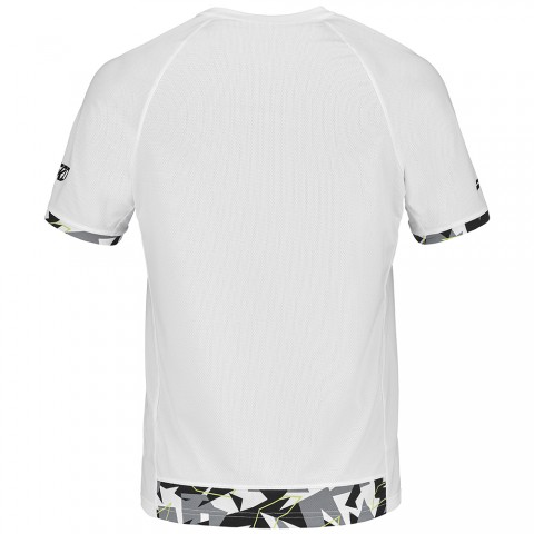 Tee-shirt Babolat Aero Crew Homme Blanc Tee-shirt Babolat Aero Crew Homme Blanc