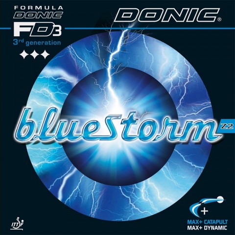 Revêtement Donic Bluestorm Z2 Noir 22404