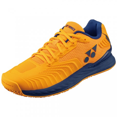 Chaussures Tennis Yonex Power Cushion Eclipsion 4 Terre Battue Homme Orange/Bleu