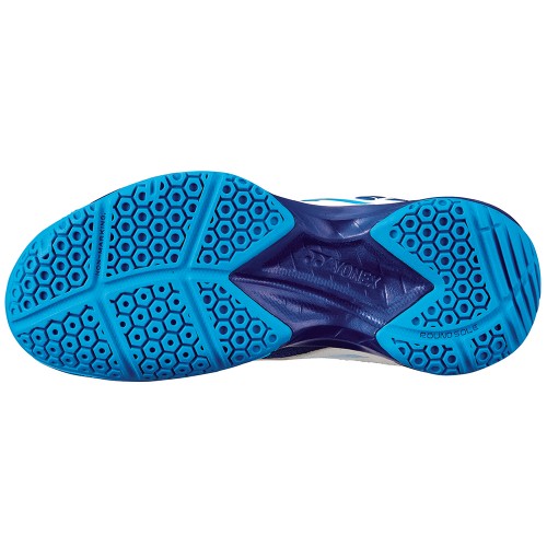 Chaussures Badminton Yonex Power Cushion 39 Junior Blanc/Bleu