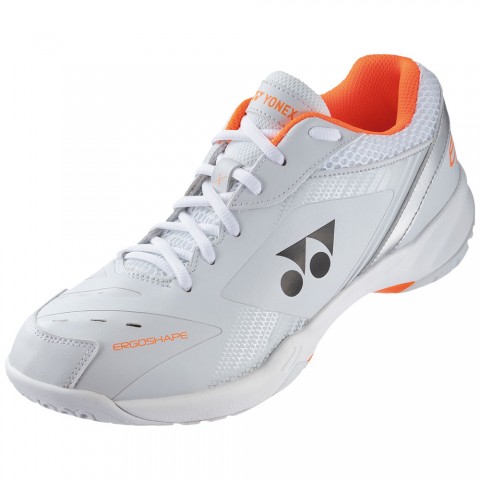 Chaussures Badminton Yonex Power Cushion 65 X3 Homme Blanc/Orange 22809