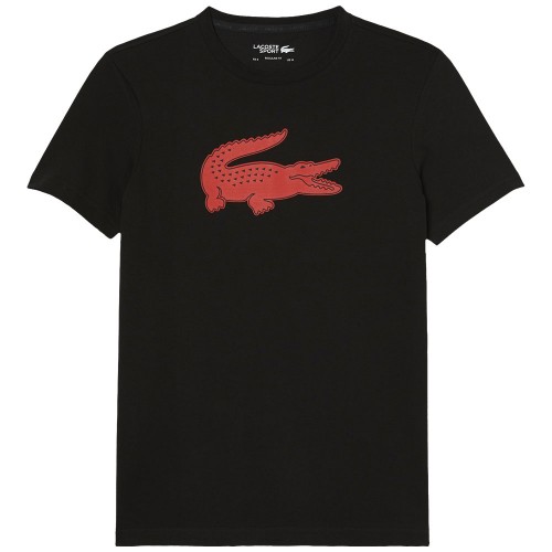 Tee-shirt Lacoste TH2042 Homme Noir/Rouge 22865