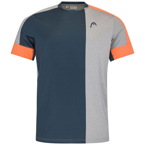 Tee-shirt Head Tech Padel Homme Gris/Orange 22880